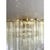 Italian Champagne Tronchi Murano Glass Flush Mount in Venini Style by Simoeng for Simoeng For Sale - Image 8 of 9
