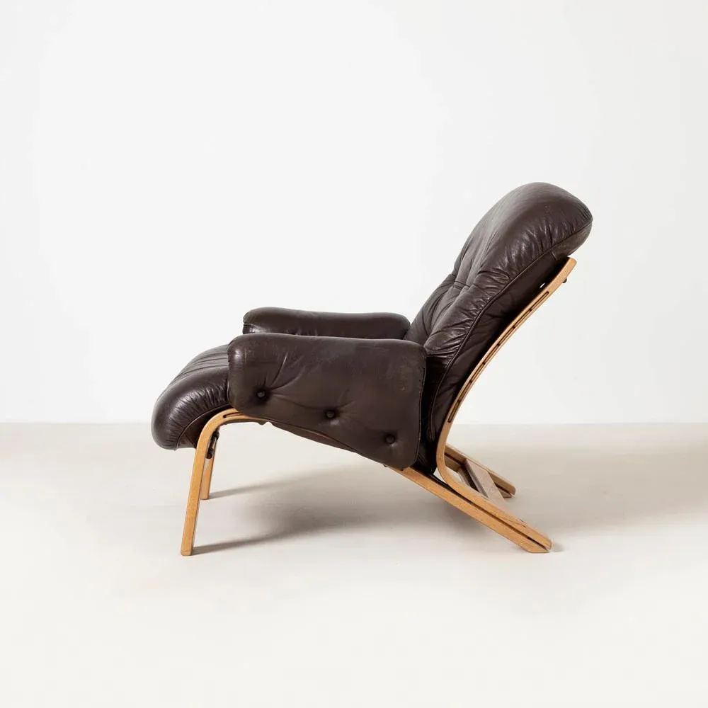 Ry Wing Lounge Chair by Elsa and Nordahl Solheim for Rybo Mobler