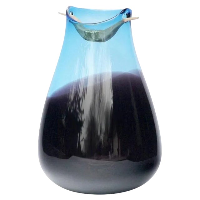 Blue and Topaz Heiki Vase by Pia Wüstenberg For Sale