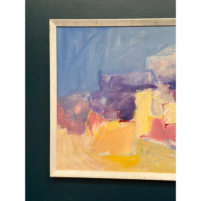 Mid-Century Modern Aulikki Bondeson, Abstract Composition, 1994, Oil on Panel, Framed For Sale - Image 3 of 18