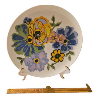 Vintage 1970s Noritake Hawaiian Holidays Dinner Plate Dish Hula Pattern For Sale