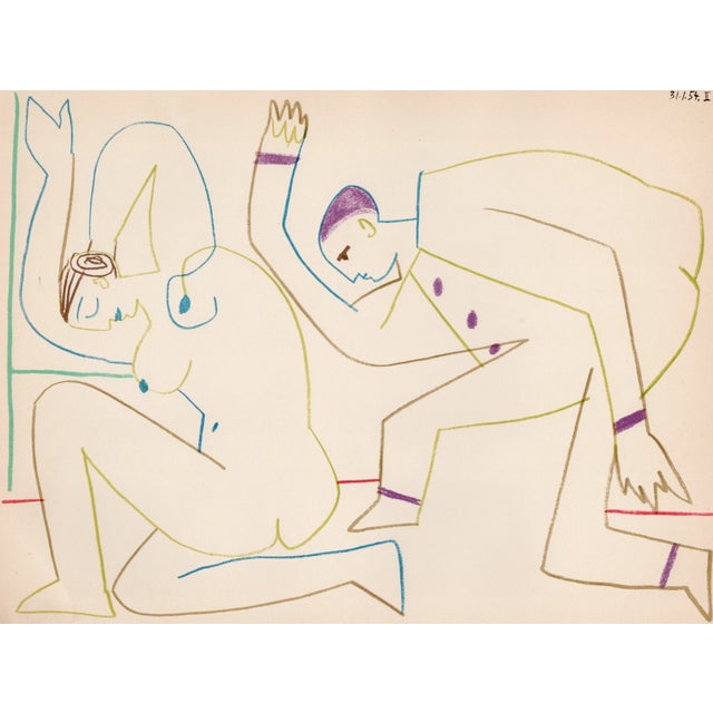 Pablo Picasso, The Acrobat and the Young Woman, Nude, Lithograph, 1954 For Sale - Image 8 of 8