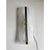 Transparent venied-white "alabastro" murano glass wall sconces with metal frame on view in chrome. a jewel of high italian...