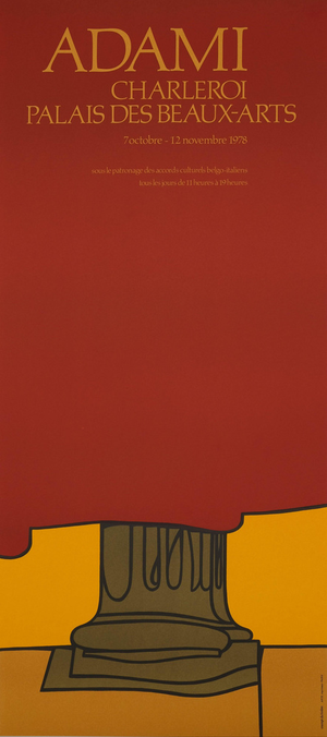 Valerio Adami, Charleroi, Lithograph