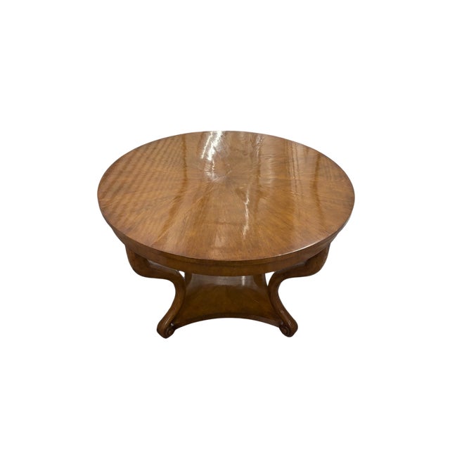 Traditional Panache Designs Geneva Walnut Center Table by Michael Taylor Designs For Sale - Image 3 of 16
