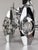 Space Age Chrome Chandelier in Crystal Glass and Optic Lens by Oscar Torlasco, 1970s For Sale - Image 6 of 18