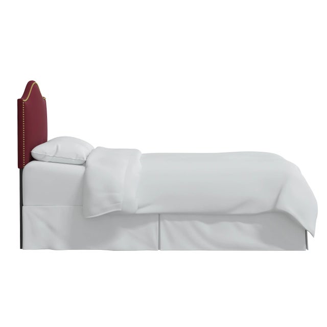 Cloth & Company Ashland Headboard in Berry Classic Velvet, California King For Sale - Image 4 of 6