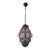 1950s 1 of 3 Big Mid-Century Seguso Murano Amethyst Blown Bubble Lantern Chandelier For Sale