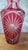 Large Bohemian Belle Époque Wheel-Cut Red Overlay Crystal Vase, 1890s For Sale - Image 6 of 7