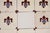 Burgundy 1900s Portuguese Fleur-De-Lis & Plain Antique White Large Antique Tiles Set of 32 For Sale - Image 8 of 18
