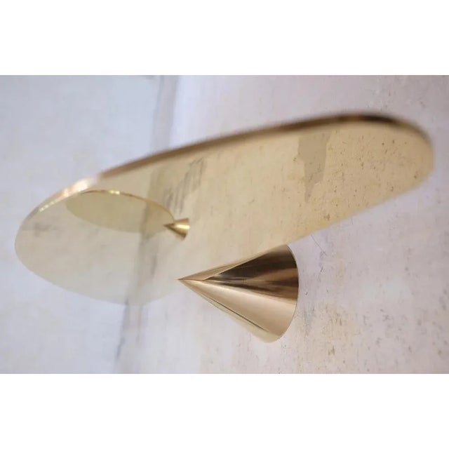 Polished Brass Floating Shelves by Chanel Kapitanj For Sale - Image 4 of 11