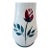 Vintage 1980s Rambling Rose Vase Gail Pittman Pottery Stoneware Floral Vase, Unsigned For Sale