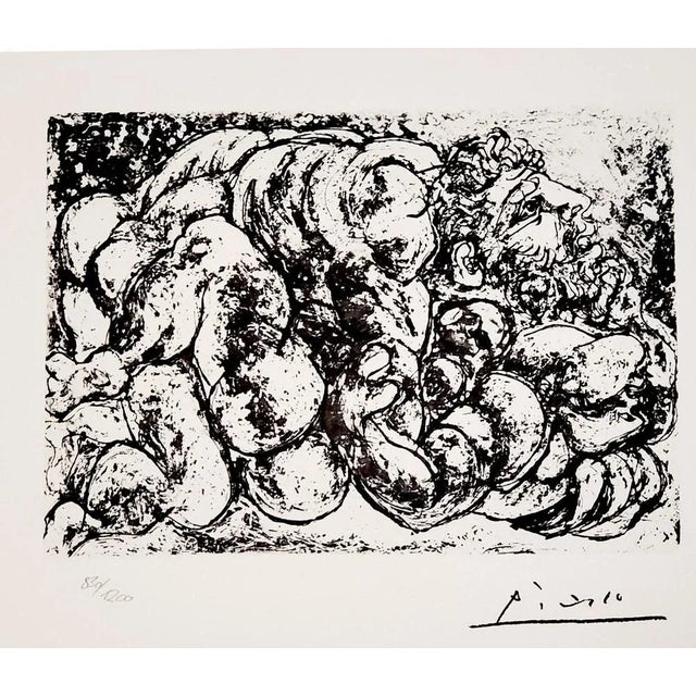 After Pablo Picasso, The Embrace, Lithograph, 1973 For Sale - Image 5 of 5