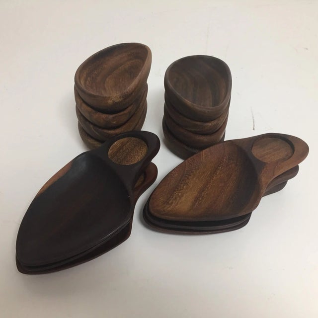 Don Shoemaker for Senal Wood Bowls & Serving Trays - Set of 14 For Sale In Houston - Image 6 of 6