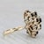 Modern 4.73ctw Blue Sapphire Diamond Cluster Ring 14k Yellow Gold Size 7 Cocktail For Sale - Image 3 of 8