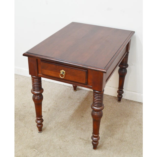 Ethan Allen Ethan Allen Cherry Nightstand For Sale - Image 4 of 10