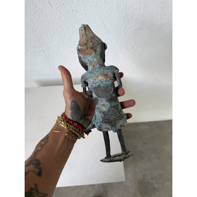 Bronze Statuette, Nigeria, 1970s For Sale - Image 15 of 18