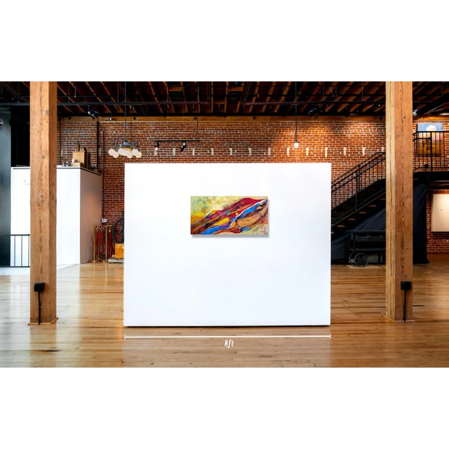 Abstract 2022 Sherry Krulle- Beaton Abstract Landscape Titled, "Earth's Montage" For Sale - Image 3 of 3