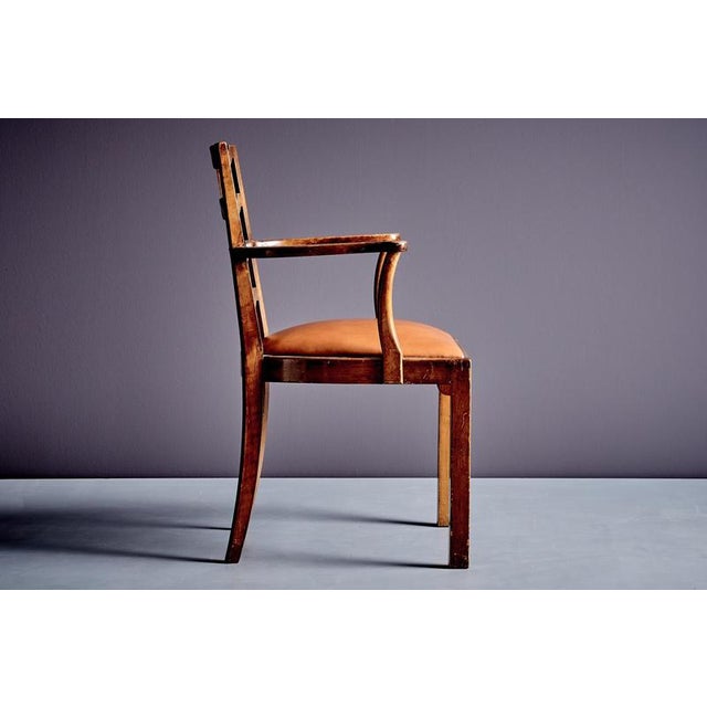 Art Deco Armchairs with Ladder Back, Italy, 1920s, Set of 2 For Sale - Image 11 of 14