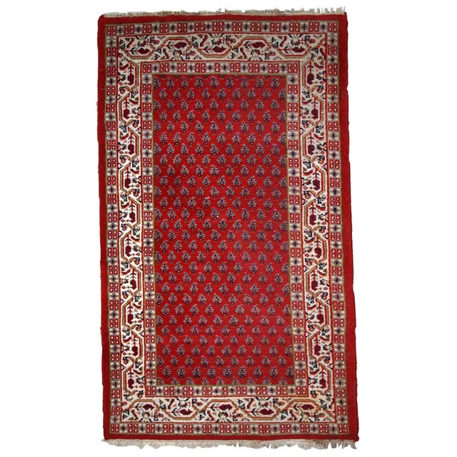 1970s Handmade Vintage Persian Seraband Rug 3' X 5.3' For Sale - Image 10 of 10