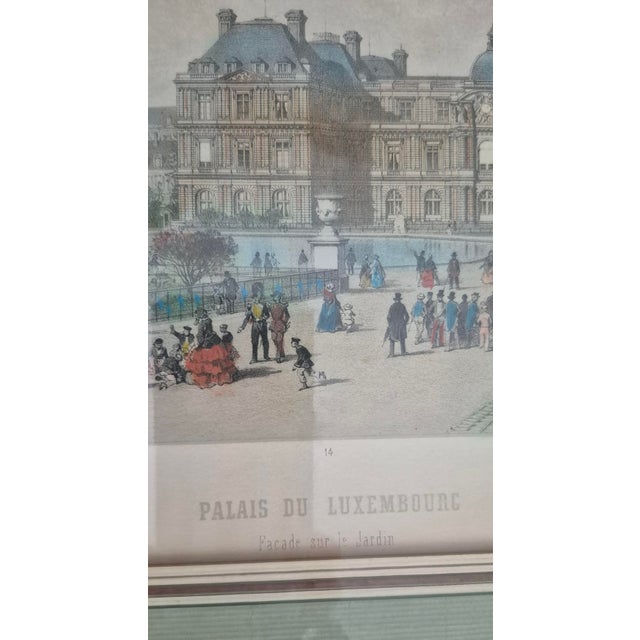 Sculpture Materials Paris Landmarks: Louvre, Palace Du Louvre, Palace Du Luxembourg ~ Engravings, 1855, Set of 3 For Sale - Image 7 of 10
