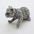 Vintage Italian Sweet Kitten Miniature Figurine in Silver 800, 1970s For Sale - Image 6 of 12