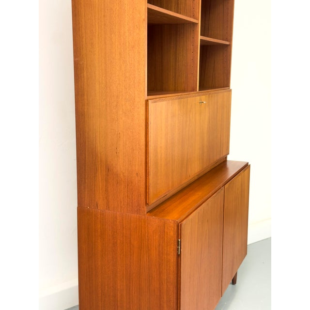 Vintage Teak Bookcase with Desk from Omann Jun, 1960s For Sale - Image 17 of 18