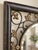 Vintage Onyx Black and Aged-Gold Botanical Metal Mirror With Beveled Glass For Sale - Image 4 of 6