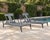 Amazing pair of Klismos chaise lounges crafted from cast aluminum attributed to Restoration Hardware now RH. The chairs...