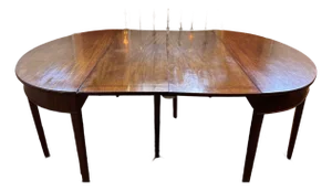 Antique Solid Wood Dining Table – Seats 10–12 | Custom 48” Leaf