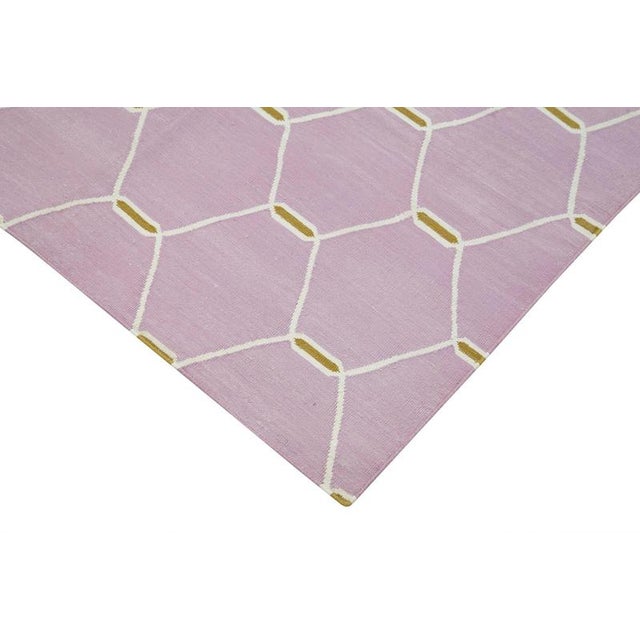 Vintage Flatweave Dhurrie Rug For Sale - Image 4 of 7