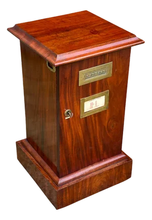 19th Century Victorian Mahogany Country House Post Box, 1880s