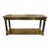 Offered is a rare neoclassical style brass console table Mastercraft. This stately piece features an inset beveled glass...