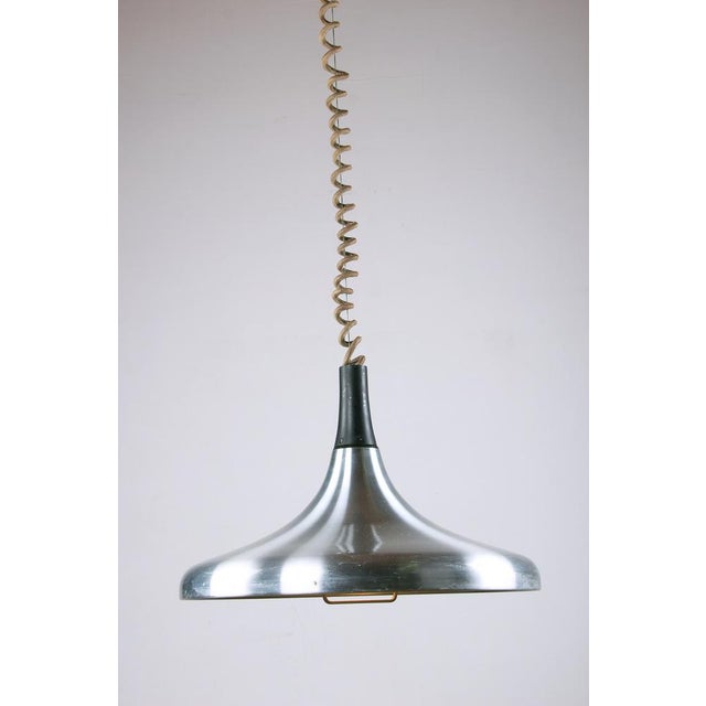 Large German Pendant Light in Chrome Metal by Erco, 1960 For Sale - Image 11 of 18