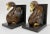 Traditional Vintage Wooden Swan Bookends With Gilt Detail For Sale - Image 3 of 11