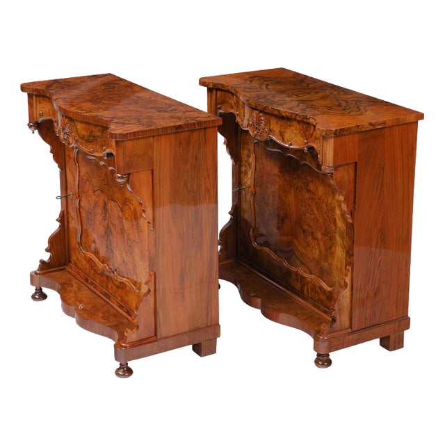 Console Cabinets, Eastern Germany, 1870, Set of 2 For Sale