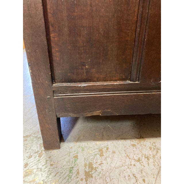 18th Century English Oak Coffer Blanket Chest For Sale - Image 10 of 11