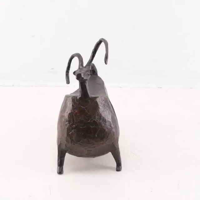 Jill Shwaiko, a contemporary American artist Title: "Dancing Sheep" 1992 Bronze sculpture Incised signature to the...