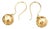 Earrings in 19.2k Gold, Set of 2 For Sale
