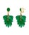 14 Carat Colombian Emerald Briolettes Hanging Drop Earrings 18 Karat Gold For Sale - Image 4 of 8