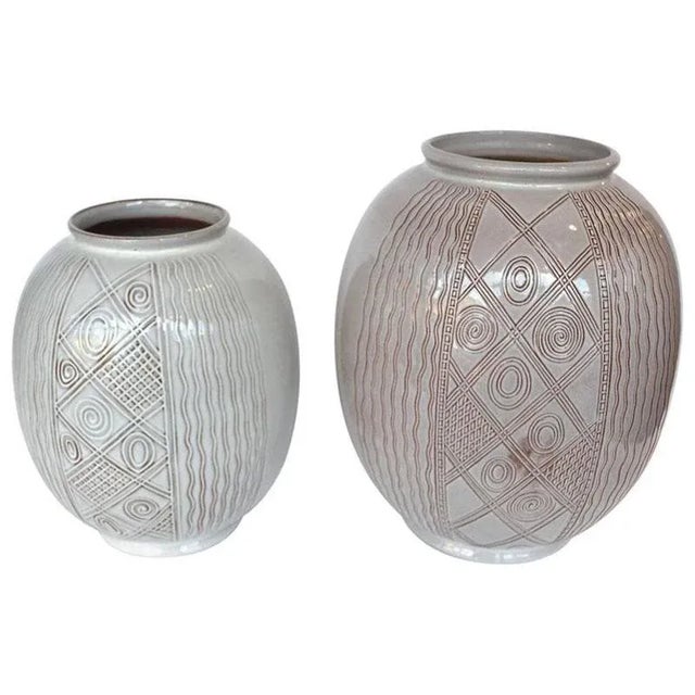 Vintage Dutch Ceramic Vases by Wim Visser for Sphinx, 1950s, Set of 2 For Sale - Image 13 of 13