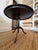Industrial 1960s Industrial Round Blackened Metal Side Table For Sale - Image 3 of 5