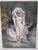 Joseph Felon (French, 1818-1896) framed original print, 'Les Numphes des Bois, The Bath. Gold gilt frame measures 20 1/2"...