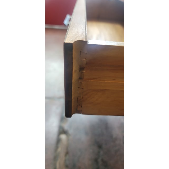 Calvin Furniture Mid Century Walnut Paul McCobb Calvin "Linear Group" Nightstand or End Table With Drawer For Sale - Image 4 of 9