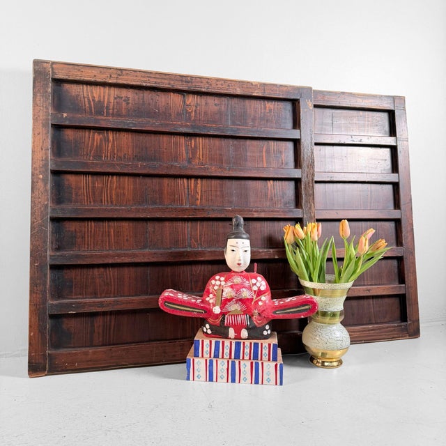 These authentic Japanese door panels from c. 1890 can be used today as decorative wall panels, bringing instant warmth and...