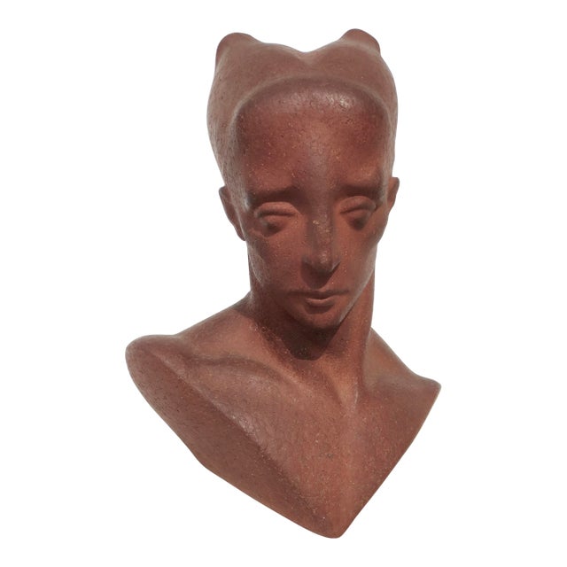Tera Cotta Bust Circa 1920s For Sale