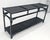 Black Lacquer Bamboo Rattan 60" Long Console Sofa Table Bloomingdale's MINT! For Sale - Image 14 of 14