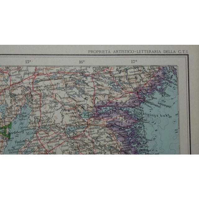 Opera Cartographic Mirabile Card from North Sea to the Mediterranean and Ethnographic Europe from C. T. I. Milan, Italy, 1939, Set of 3 For Sale - Image 17 of 18