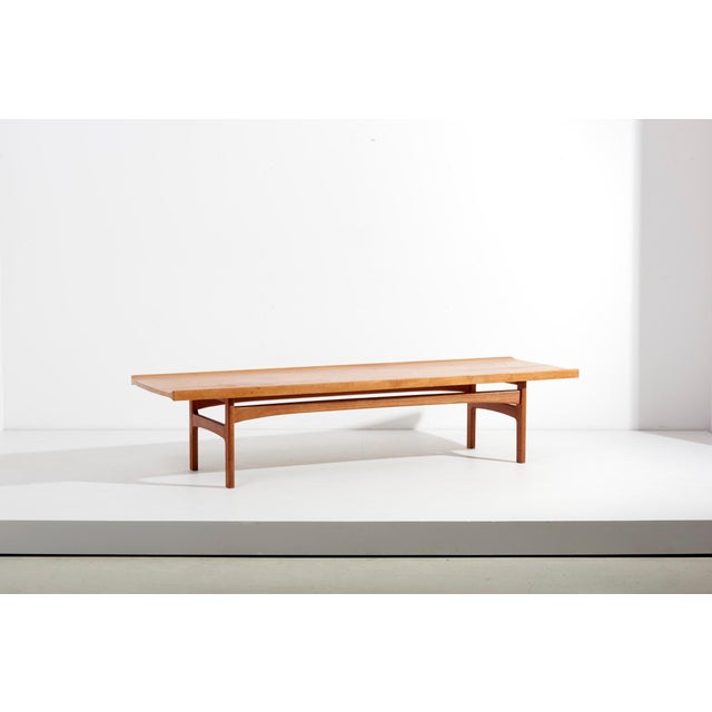 Wood Teak Coffee Table by Tove & Edvard Kindt-Larsen for France & Son, Denmark, 1950s For Sale - Image 7 of 14