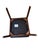 Vintage Alma Desk Co. Mid-Century Modern Walnut & Black Vinyl Armchair For Sale - Image 4 of 8